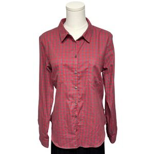 Toad&Co Dakotah Travel Flannel Shirt Button Up LS Plaid Sz L Gorpcore Utility